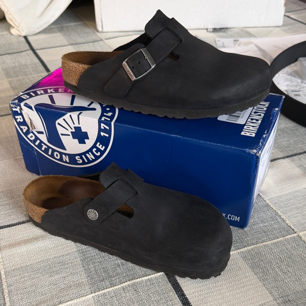 Birkenstock Black Boston Clog